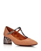 Chie Mihara Women's Turnout Snake-embellished Mary Jane Pumps
