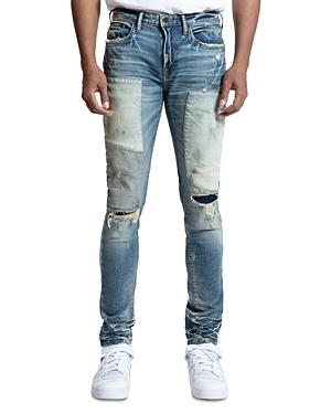 Prps Barnanus Patchwork Slim Fit Jeans In Indigo
