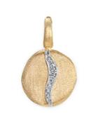 Marco Bicego 18k White & Yellow Gold Jaipur Diamond Disc Pendant