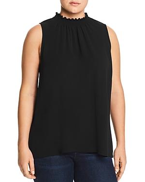 Status By Chenault Plus Sleeveless Smocked-neck Top