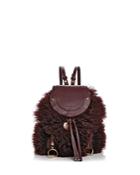 See By Chloe Olga Small Lamb Fur & Leather Backpack