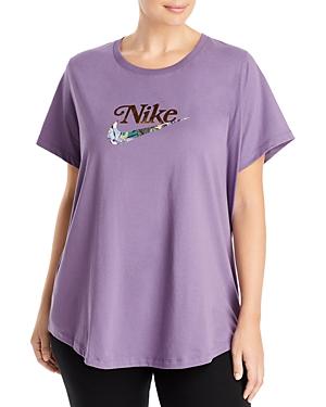 Nike Plus Floral Logo Tee