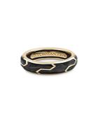 David Yurman Men's Forged Carbon Band Ring In 18k Gold, 6mm