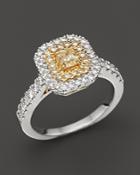 Yellow And White Diamond Ring In 18k Yellow And White Gold, 1.0 Ct. T.w. - 100% Exclusive