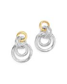 Ippolita Sterling Silver & 18k Yellow Gold Classico Medium Circle Drop Earrings