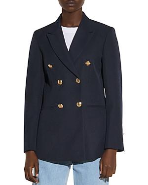 Sandro Sienne Double Breasted Blazer