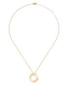 Dinh Van 18k Yellow Gold Pulse Pendant Necklace With Diamonds, 17.7
