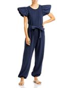 Sundays Violet Flutter Sleeve Jumpsuit