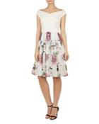 Ted Baker Licious Magnificent-print Off-the-shoulder Dress