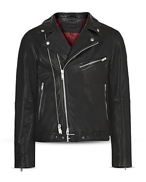 John Varvatos Star Usa Bruce Leather Slim Fit Biker Jacket