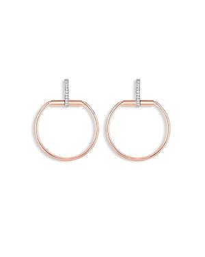 Roberto Coin 18k Rose Gold Classic Parisienne Circle Drop Earrings