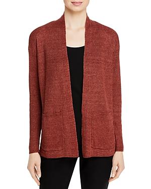 Eileen Fisher High Collar Ribbed Cardigan