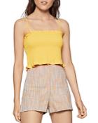 Bcbgeneration Smocked Cropped Top