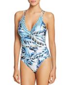 La Blanca Two Cool Crossover V-neck One Piece Swimsuit