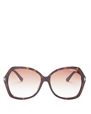 Tom Ford Carola Oversized Square Sunglasses, 60mm