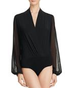 Gracia Faux Wrap Bodysuit (47% Off) Comparable Value $76
