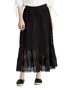 Lauren Ralph Lauren Mixed-lace Maxi Skirt