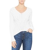 Theory Ribbed V Neck Sweater