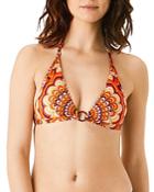 Vilebrequin 1975 Rosaces Printed Halter Bikini Top
