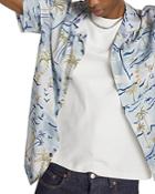 The Kooples Tropical Print Regular Fit Camp Shirt