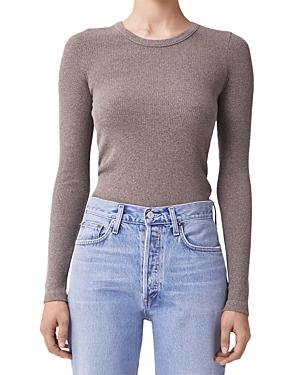 Agolde Maya Crewneck Long Sleeve Tee