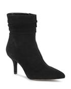 Vince Camuto Women's Abriannie Pointed Toe Suede Mid-heel Booties