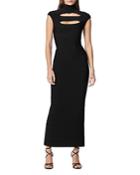 Herve Leger Icon Cap Sleeve Cut-out Gown