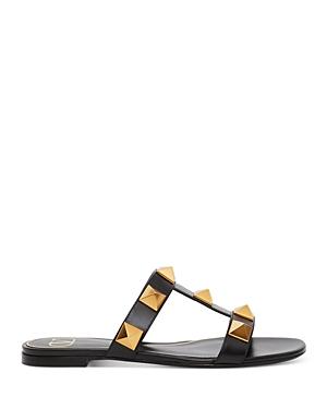 Valentino Garavani Women's Pyramid Studded Slide Sandals