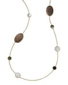 Ippolita 18k Yellow Gold Polished Rock Candy Mother-of-pearl Doublet Oval Station Necklace, 37