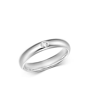 Bloomingdale's Diamond Single Stone Band Ring In 14k White Gold, 0.08 Ct. T.w. - 100% Exclusive