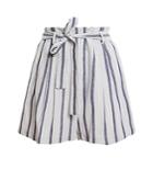 Bcbgmaxazria Striped Paperbag Shorts