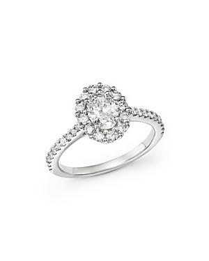 Oval Diamond Ring In 14k White Gold, 1.30 Ct. T.w. - 100% Exclusive