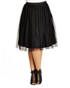 City Chic Pleated Tulle Princess Skirt