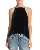 Cami Nyc Charlie Strap & Lace-inset Velvet Cami