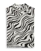 Sandro Kerry Zebra Print Sleeveless Tee