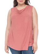 B Collection By Bobeau Curvy Nevaeh Cowl Overlay Tank