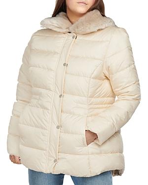 Barbour Fortmartine Faux Fur Collar Puffer Coat