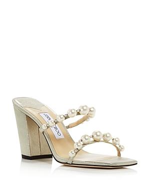 Jimmy Choo Women's Amara 85 Embellished Block Heel Sandals