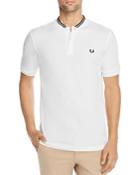 Fred Perry Short-sleeve Striped-collar Henley