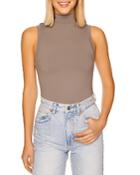 Susana Monaco Sleeveless Mock Neck Top