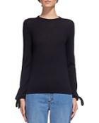 Whistles Tie-cuff Knit Sweater