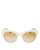Tory Burch Mirrored Gradient Cat Eye Sunglasses, 55mm