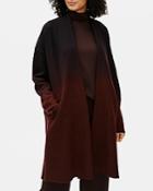 Eileen Fisher Ombre Open Front Wool Coat