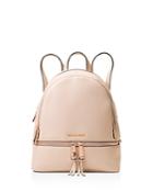 Michael Kors Rhea Medium Zip Leather Backpack