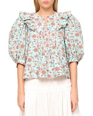 Sea Brita Puff Sleeve Top