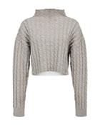 Pinko Cable Knit Cropped Sweater