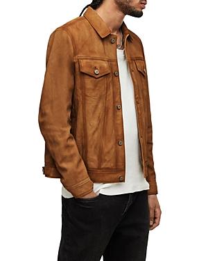 Allsaints Denton Leather Trucker Jacket