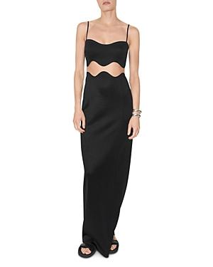 Galvan Siren Illusion Waist Gown