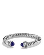 David Yurman Cable Classics Bracelet With Lapis Lazuli & Diamonds