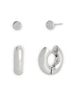 Allsaints Donut Hoop And Stud Earring Set